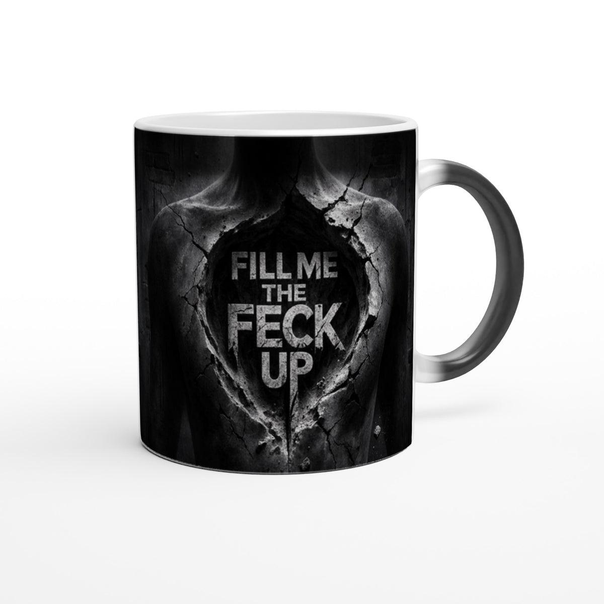 “Fill me the feck up” ceramic mug by Ugly Mug – product view 8